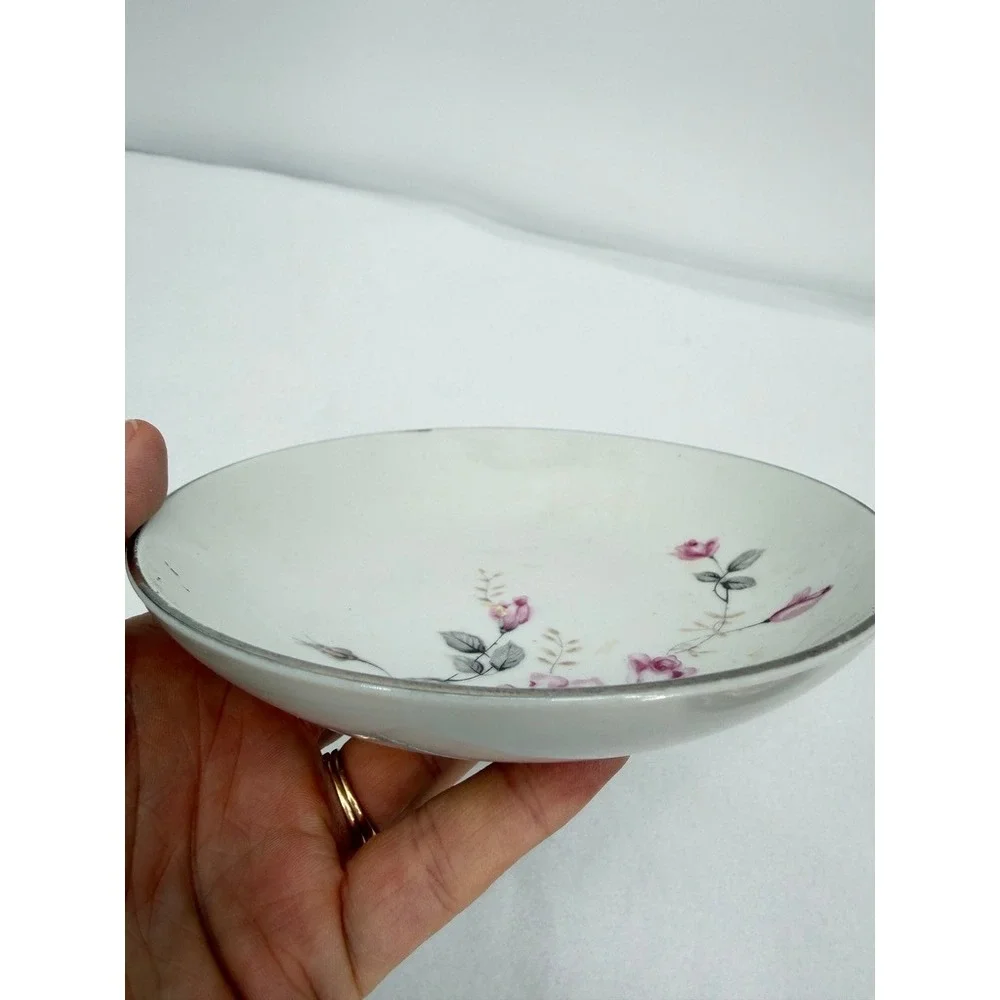 4 Plates Cottage Core Style House Saucers Mixed LOT Floral VTG Tea Cottage Core